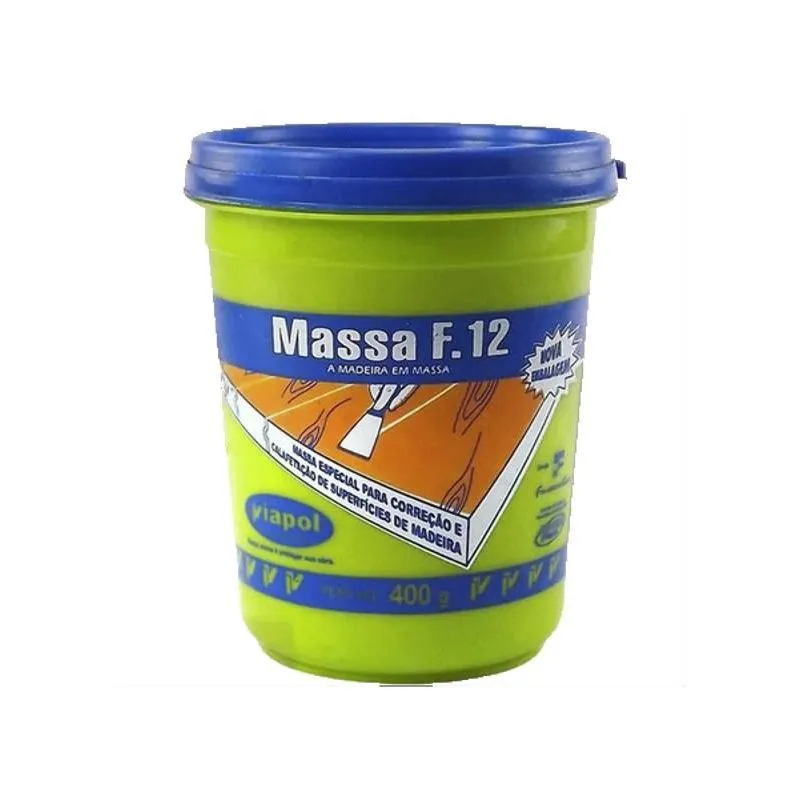 Massa Calafetar F12 Viapol 400g Sucupira