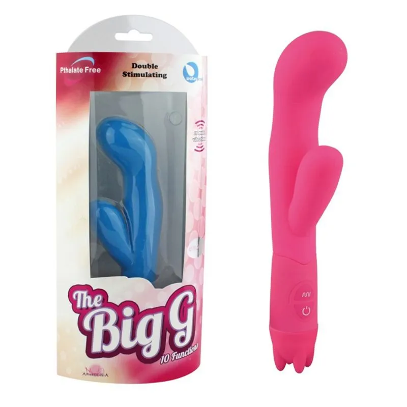 Vibrador Ponto G com Estimulador Clitoriano Big G Miss Collection