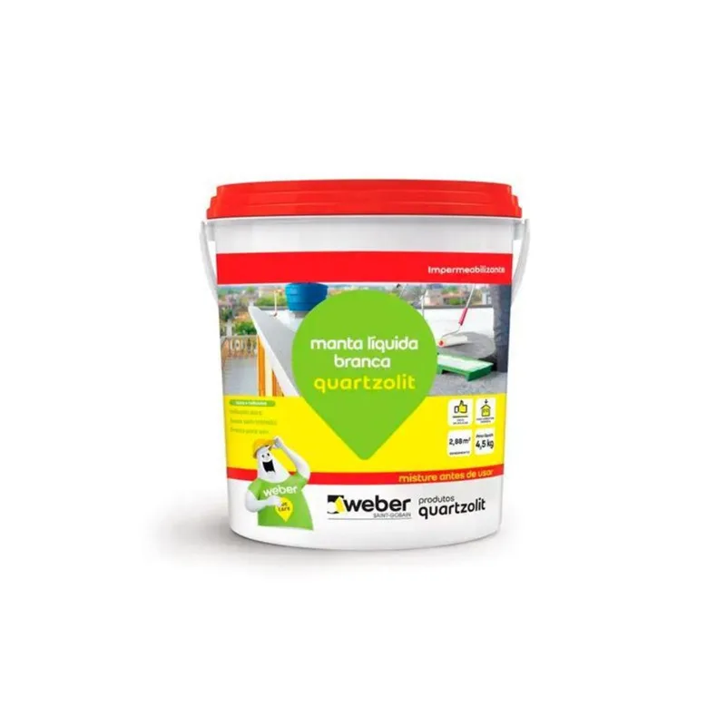 Manta Liquida Quartzolit Gl 4,5kg Branco