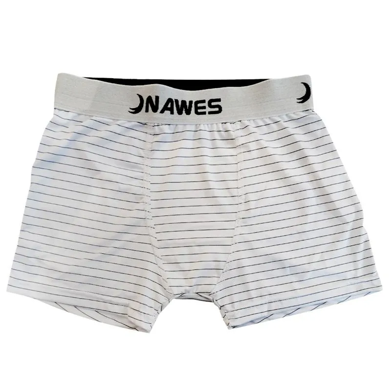 Cueca Boxer Adulto em Microfibra Listrada Nawes