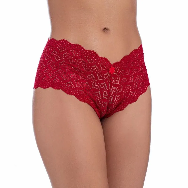 Calcinha Caleçon em Renda Miss Collection