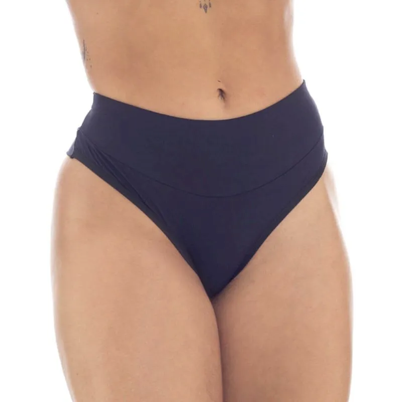 Calcinha em Microfibra Fio Duplo com Cós Largo Lia Lingerie