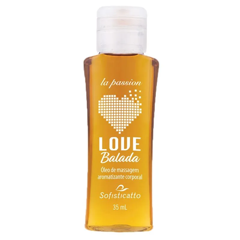 Love Balada Óleo de Massagem Aromatizante Corporal Sensação Quente 35 ml Sofisticatto