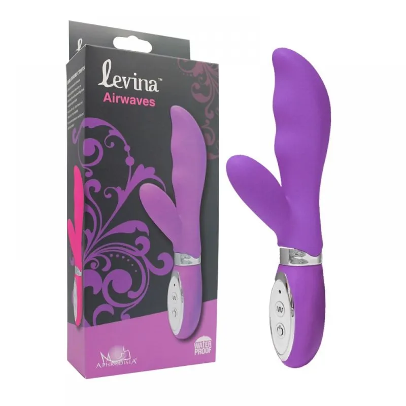 Levina Vibrador em Silicone Ponto G Wave com Relevo e 30 Modos de Vibrações Vip Mix