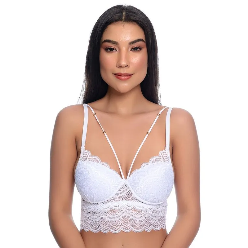 Cropped Brenda Rendado com Strappy Patitex