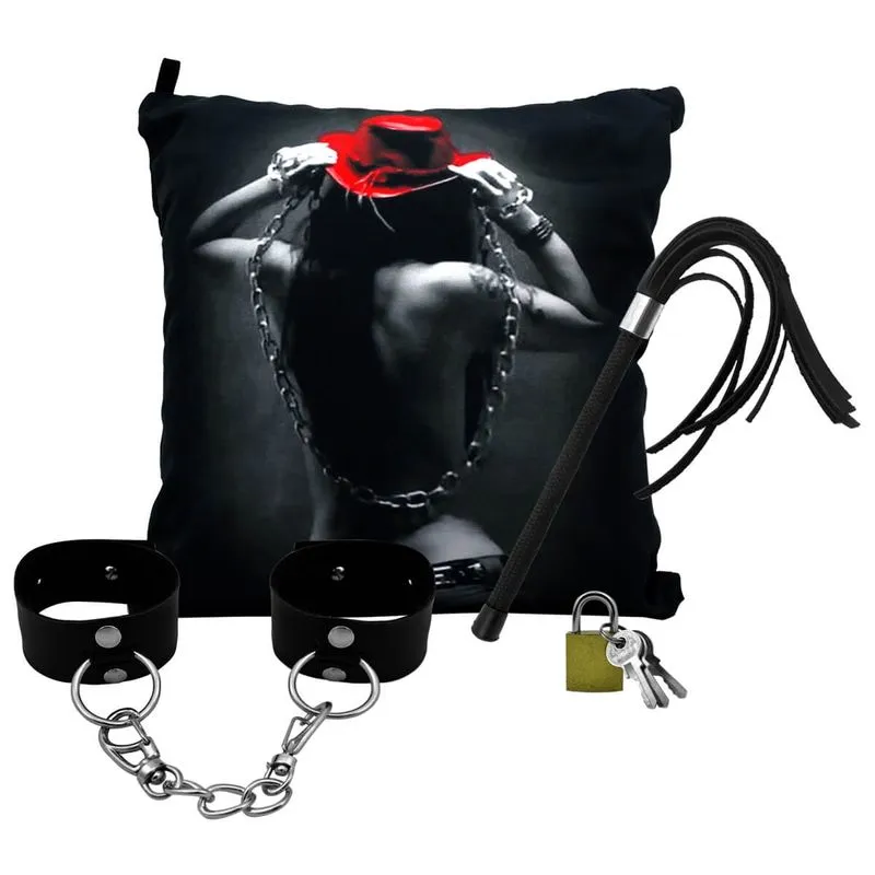 Almofada Handcuffs Porta Segredos Dominatrixxx