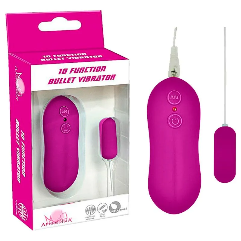 Aphrodisia Mini Vibrador Bullet com 10 Vibrações Sexy Import