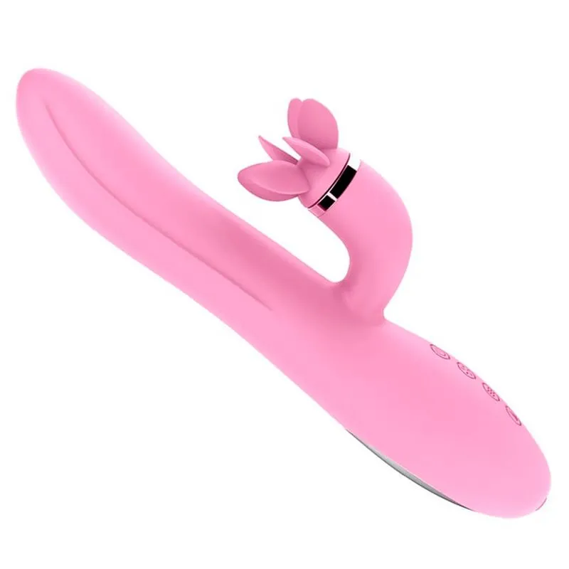 Fogo no Parquinho Vibrador com Estimulador de Clitóris Rotativo com 12 Modos de Vibração Intt