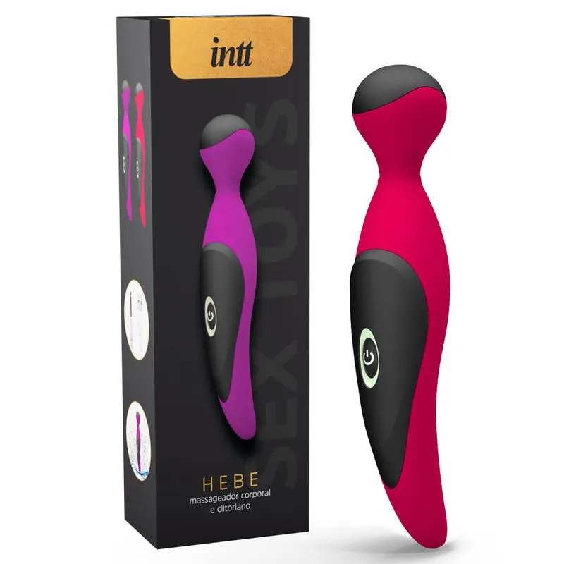 Hebe Massageador Corporal e Clitoriano com 7 Vibrações em Silicone Intt