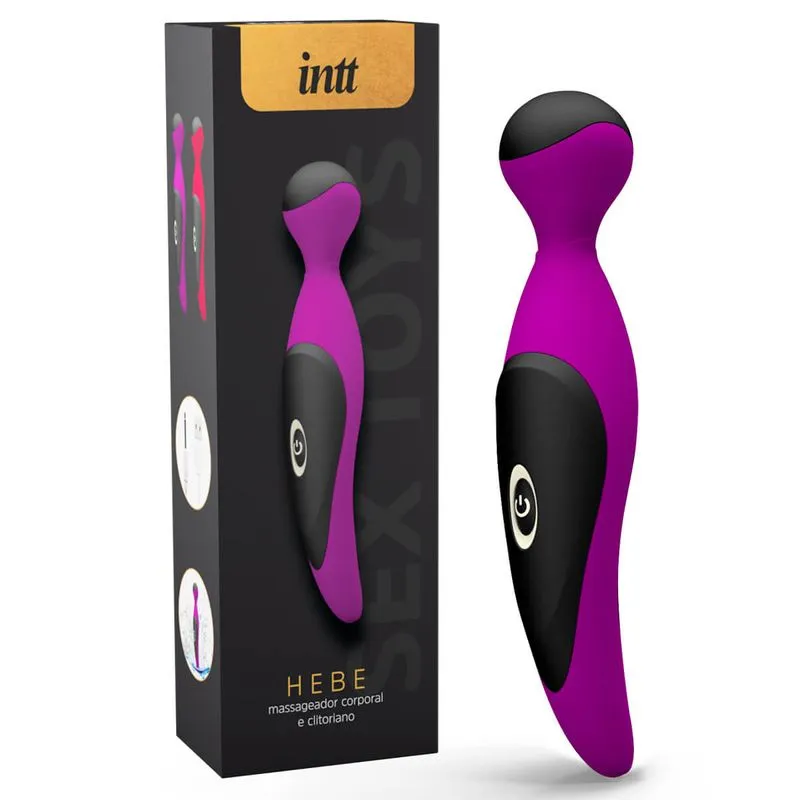 Hebe Massageador Corporal e Clitoriano com 7 Vibrações em Silicone Intt