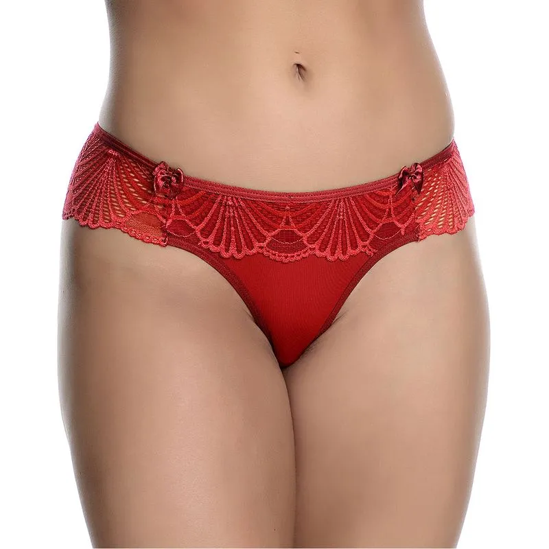 Calcinha Tanga Luana com Detalhes em Renda e Lacinho Patitex