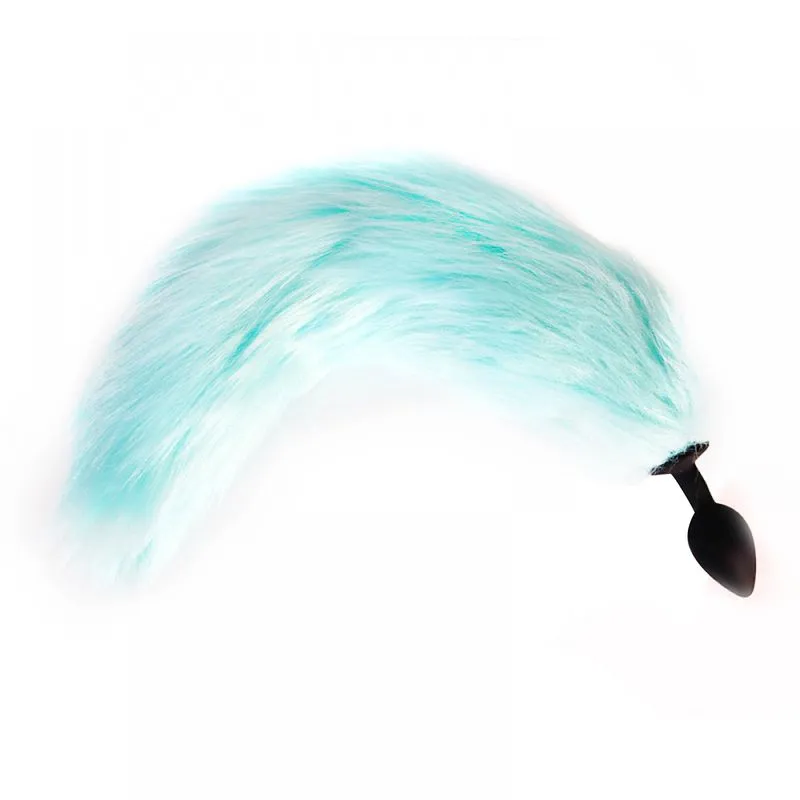 Plug Anal com Silicone de Luxo e Cauda Articulada com Pisca Pisca Colorido Miss Collection
