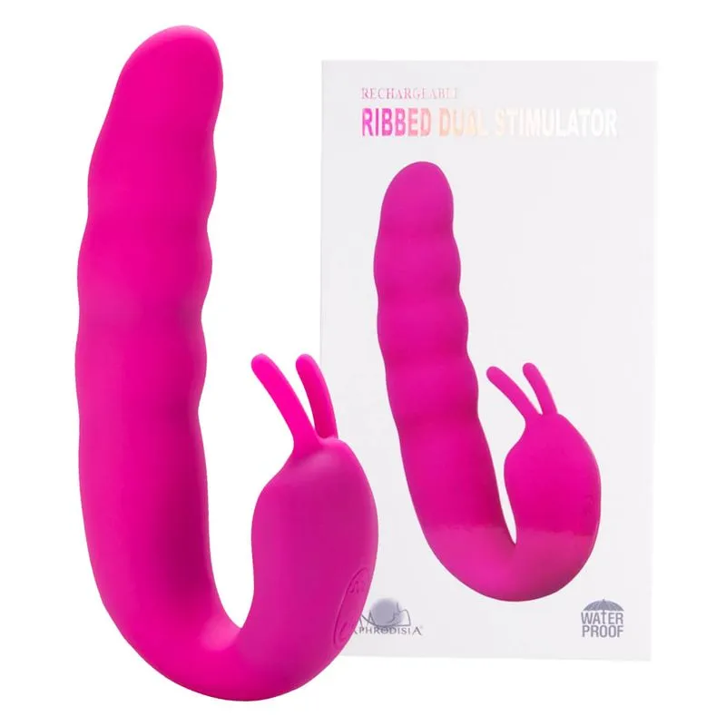 Ribbed Dual Stimulator Vibrador de Ponto G com 10 Vibrações Vip Mix