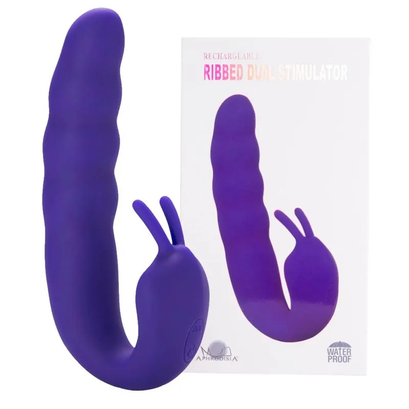 Ribbed Dual Stimulator Vibrador de Ponto G com 10 Vibrações Vip Mix
