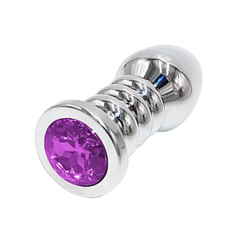 Plug Anal de Aço com Cristal Brilhante 10,5 x 3,8 cm Miss Collection