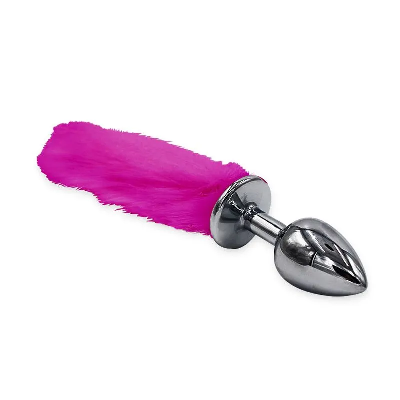 Plug Anal em Aço com Rabinho Tamanho M Miss Collection