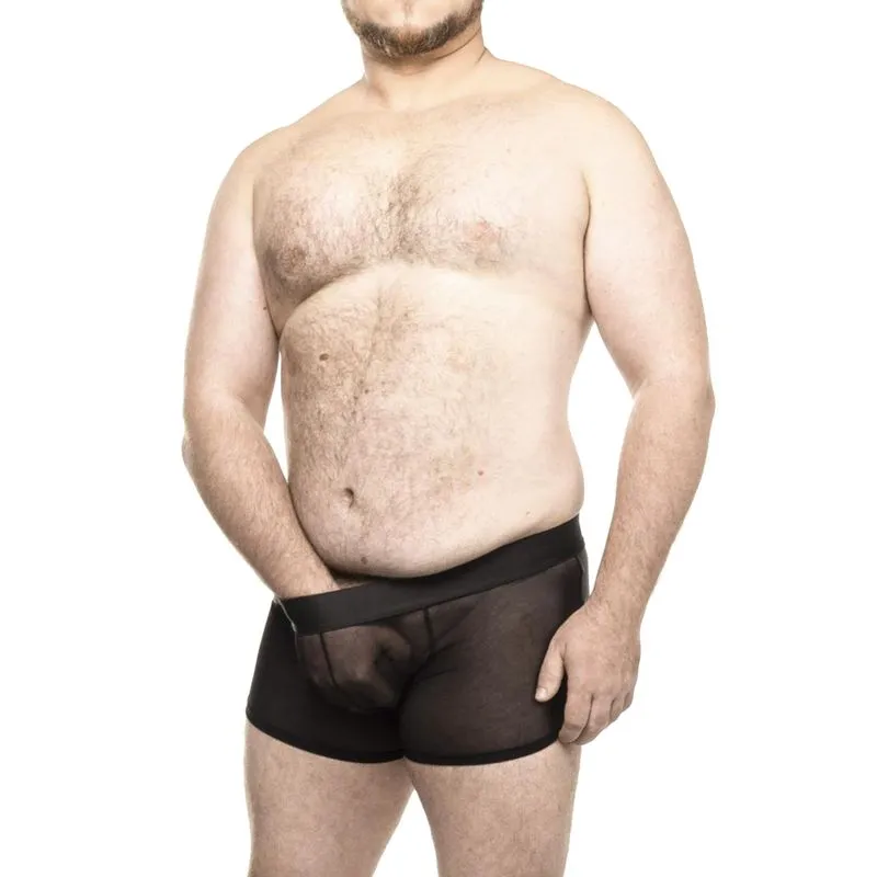 Cueca Boxer Plus Size em Tule SD Clothing