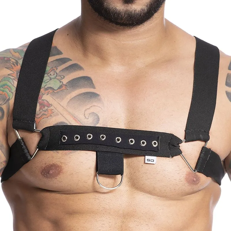Harness em Elástico com Triangulo em Metal com Argola SD Clothing