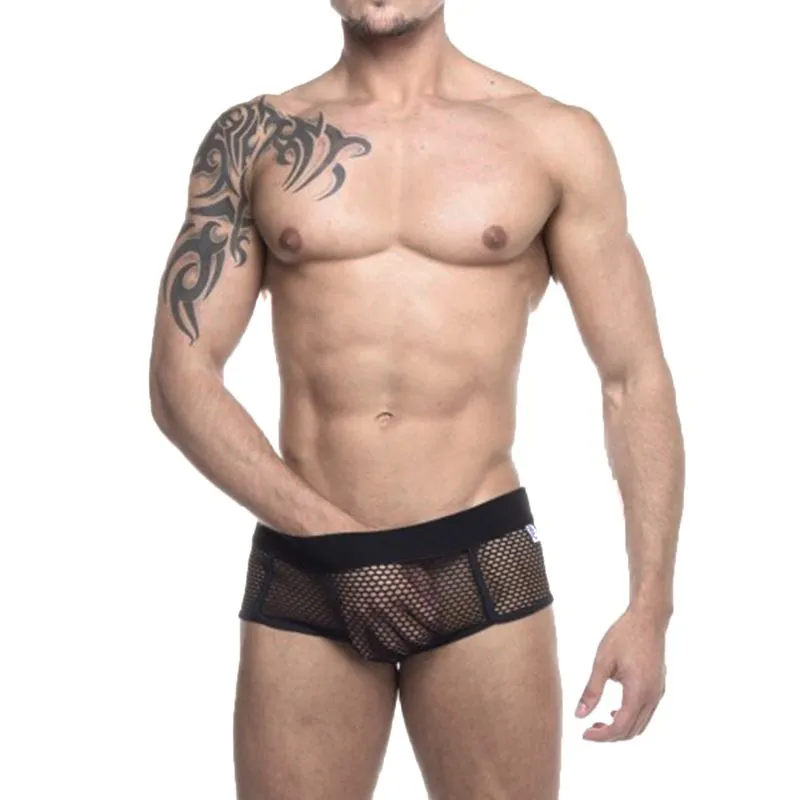 Sungão em Arrastão Preto Transparente