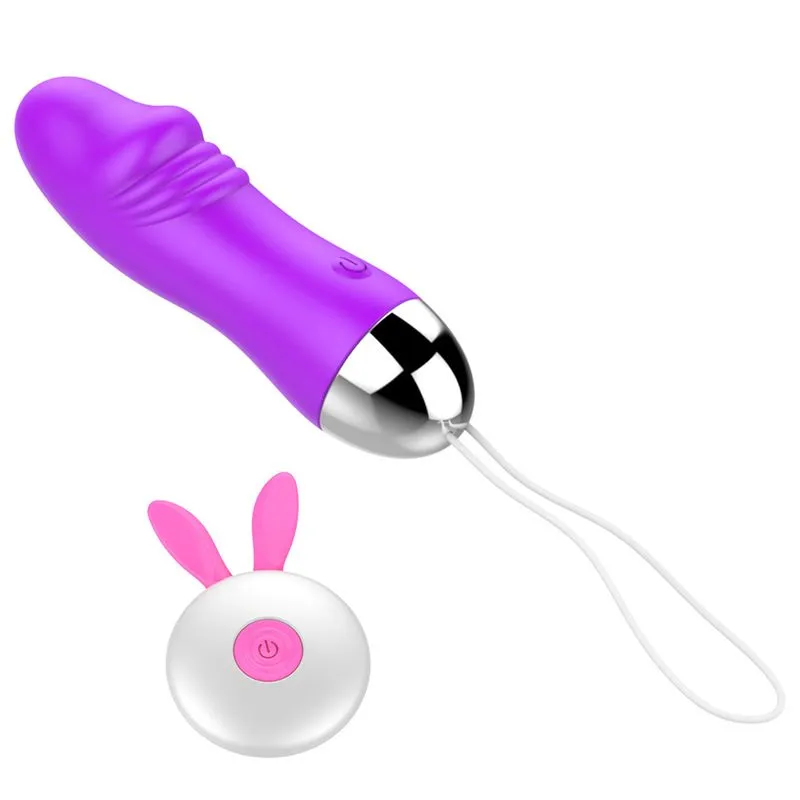 Mini Vibrador Dildo com 10 Vibrações em Silicone Miss Collection