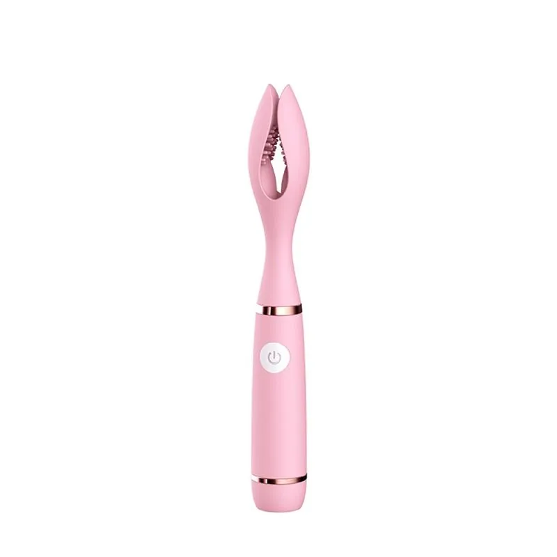 Mini Vibrador em Silicone com Cerdas Massageadoras Super Macias 5 Modos de Vibração Vip Mix