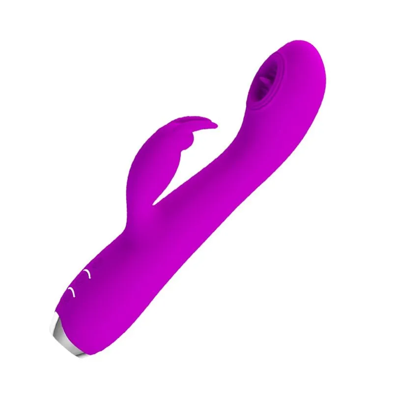 Pretty Love Rachel Vibrador Ponto G com Simulador de Sexo Oral 12 Modos de Vibração Vip Mix