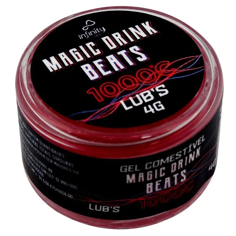 Magic Drink Beats Gel Energético Alcóolico 1000C Lubs 4g Linha Beats Infinity Sex