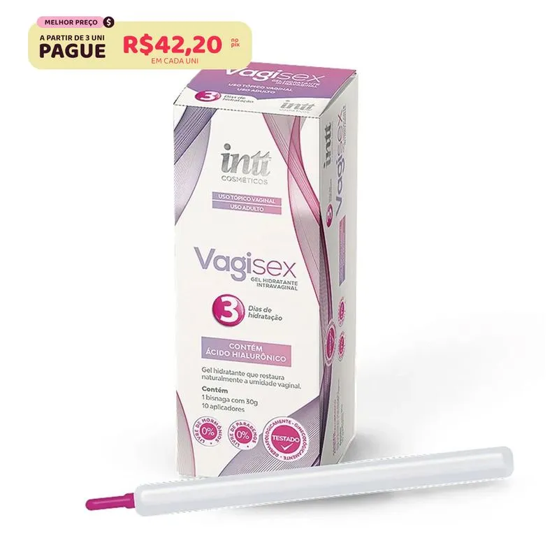 Vagisex Gel Lubrificante Hidratante Intravaginal 30g Intt