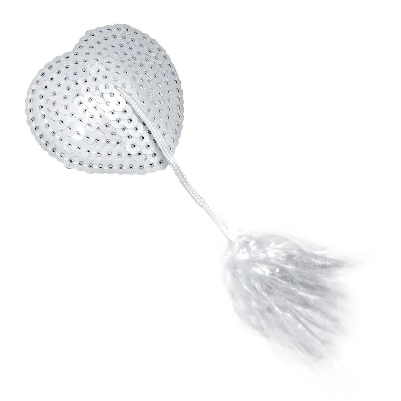 Nipple Cover Snow com Pena Sapeka
