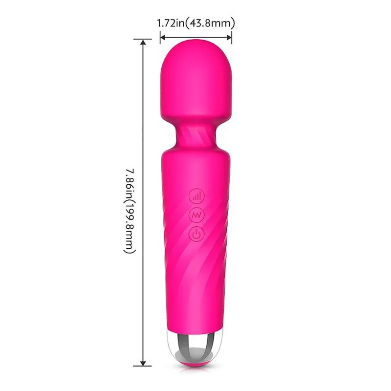 S-Hande Hero Massageador Varinha em Silicone com 7 Modos de Vibração Sexy Import