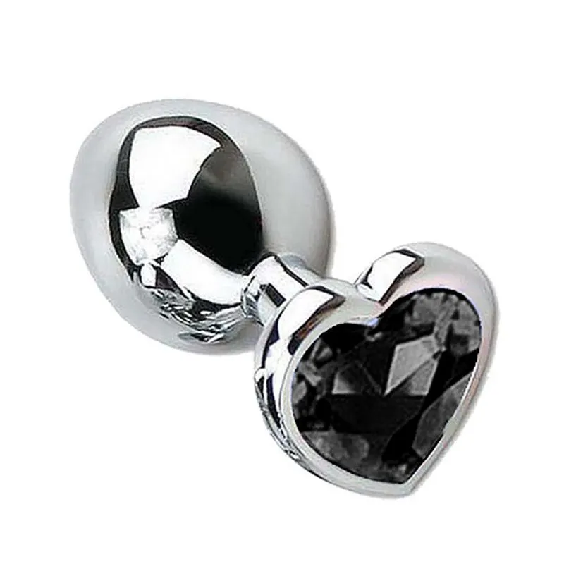 Plug Anal Cônico com Cristal Formato Coração M Sexy Import