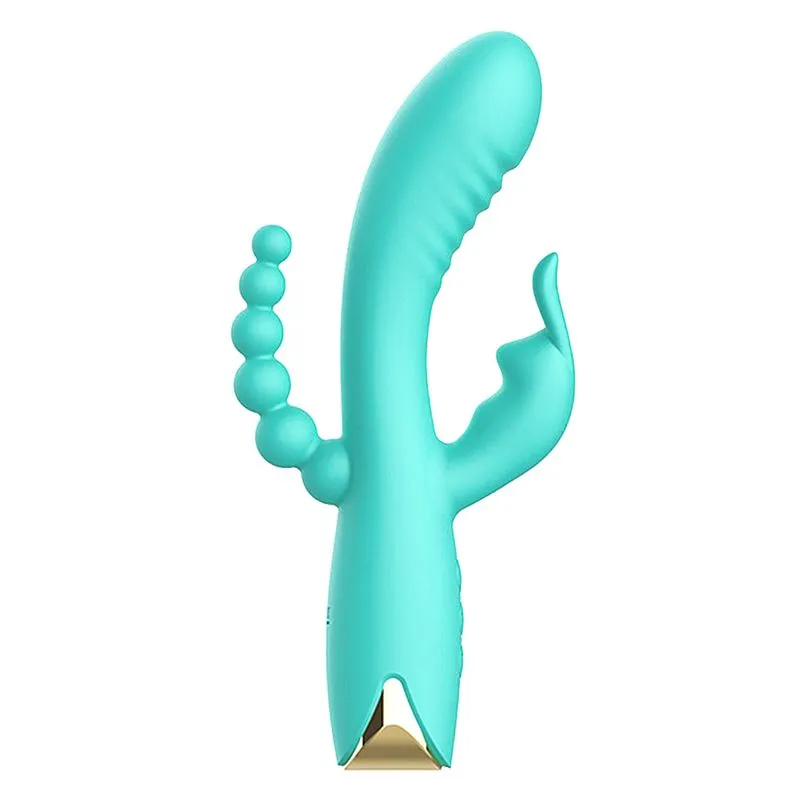 NV Toys Vibrador com Estimulação Tripla Ponto G Clitóris e Anus com 10 Modos de Vibração Sexy Import
