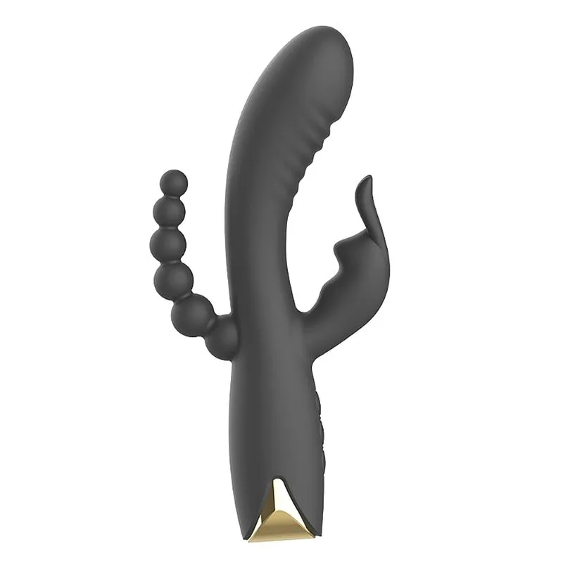 NV Toys Vibrador com Estimulação Tripla Ponto G Clitóris e Anus com 10 Modos de Vibração Sexy Import