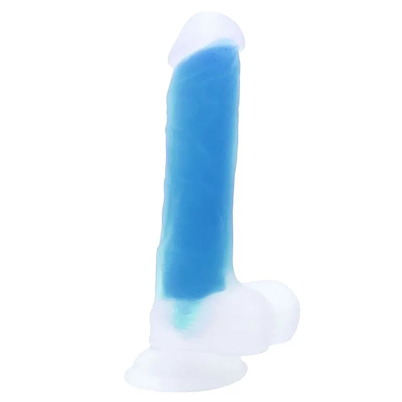 NV Toys Dildo Gode Prótese com Ventosa Fluorescente 19x3,5 cm Sexy Import