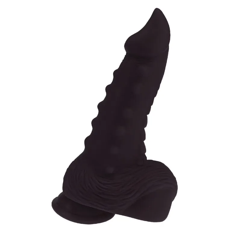 Colours Pleasure Prótese Dildo Colorida com Escroto e Ventosa Sexy Import