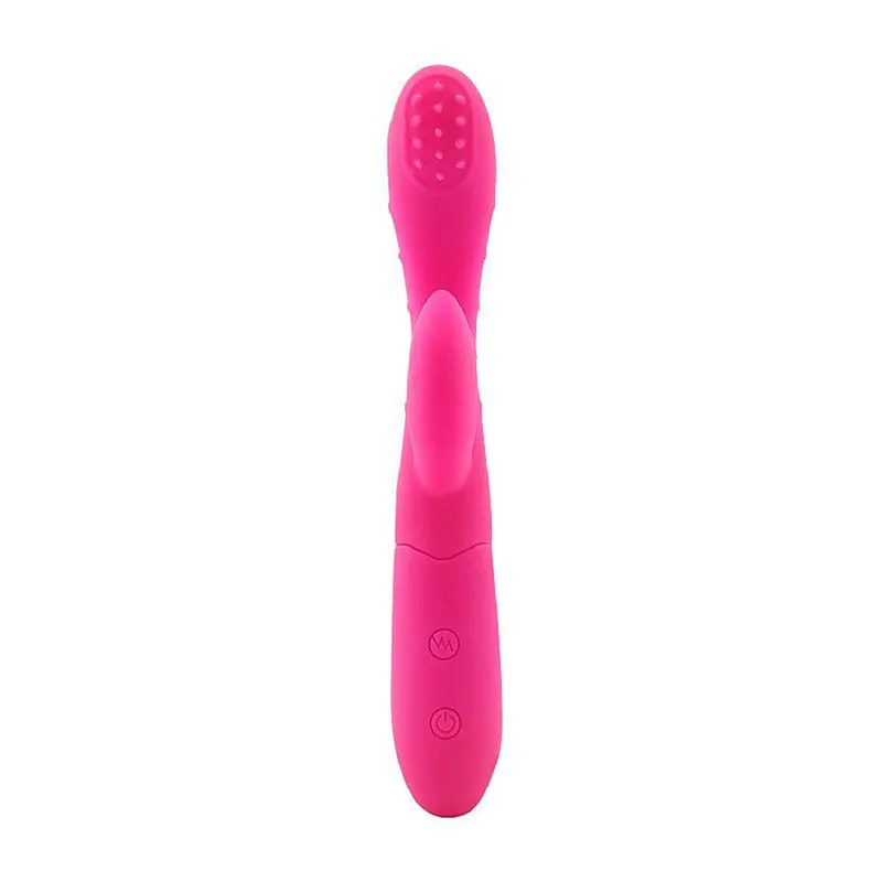 Flat Vibrador Ponto G com 10 Modos de Vibração e Estimulador de Clitóris Sexy Import