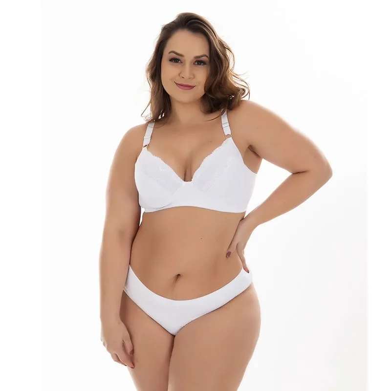 Conjunto Cris Plus Size com Detalhes em Renda Patitex
