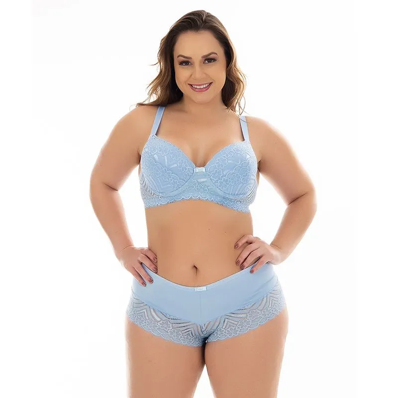 Conjunto Joseli Plus Size com Detalhes em Renda Patitex