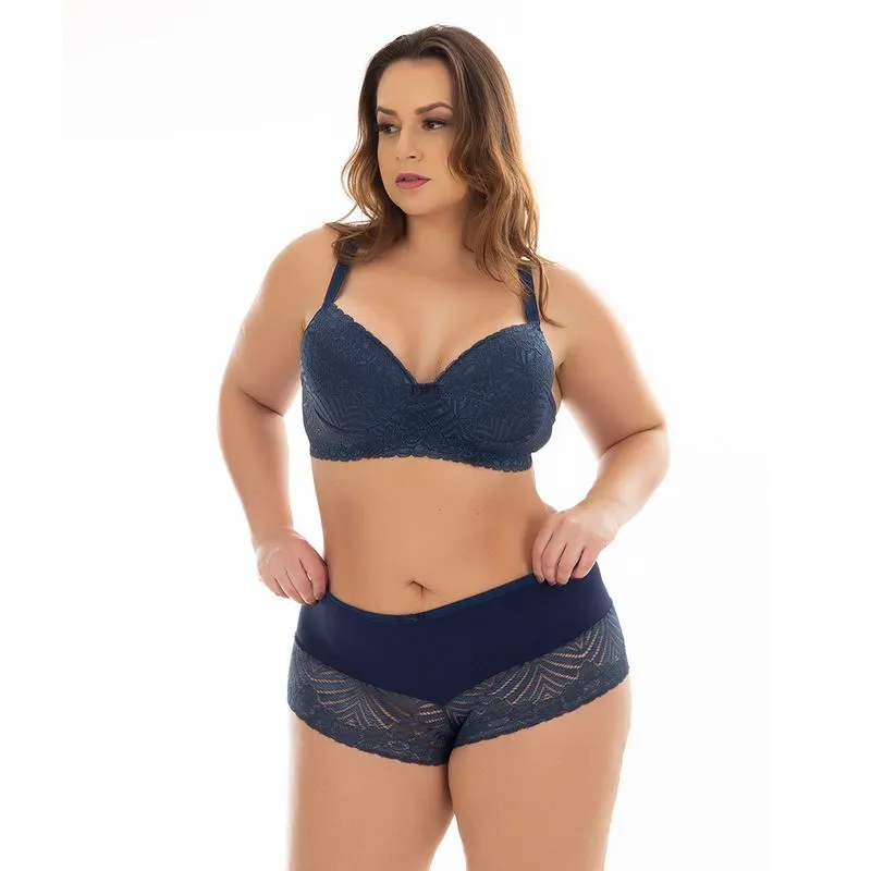 Conjunto Joseli Plus Size com Detalhes em Renda Patitex