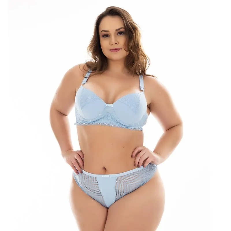 Conjunto Solange Plus Size Cós Médio com Renda Patitex
