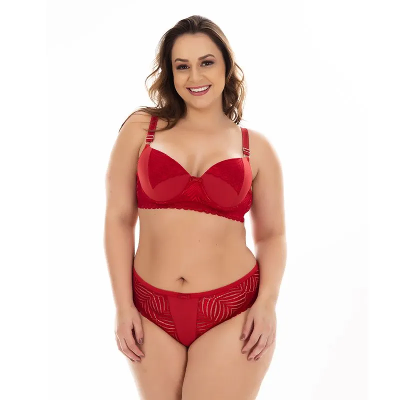 Conjunto Solange Plus Size Cós Médio com Renda Patitex