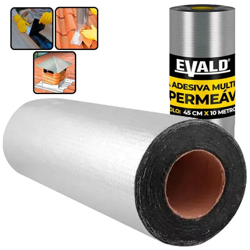 Fita Autoadesiva Multiuso Manta Asfáltica 45 cm x 10 Metros evald