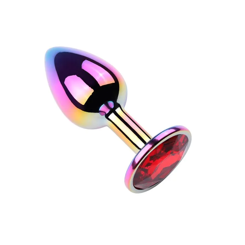 Plug Anal Colorido com Pedra Redonda Vip Mix
