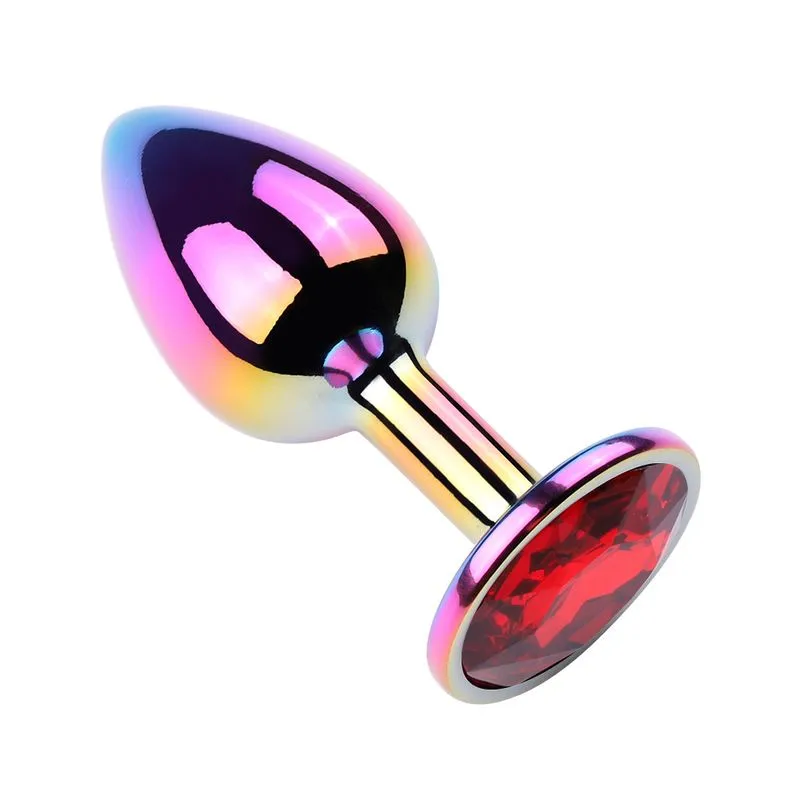 Plug Anal Colorido com Pedra Redonda Vip Mix