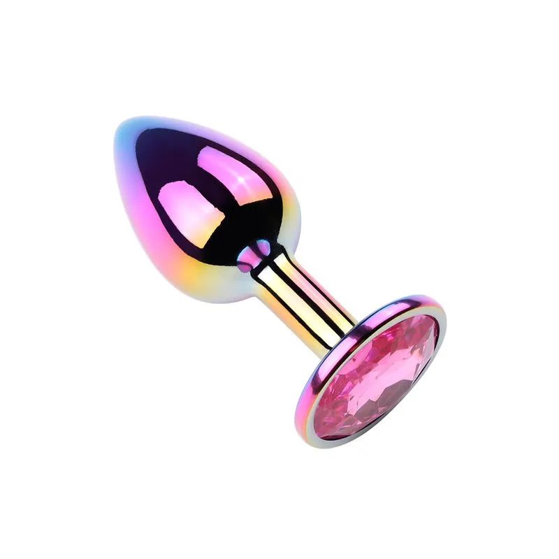 Plug Anal Colorido com Pedra Redonda Vip Mix