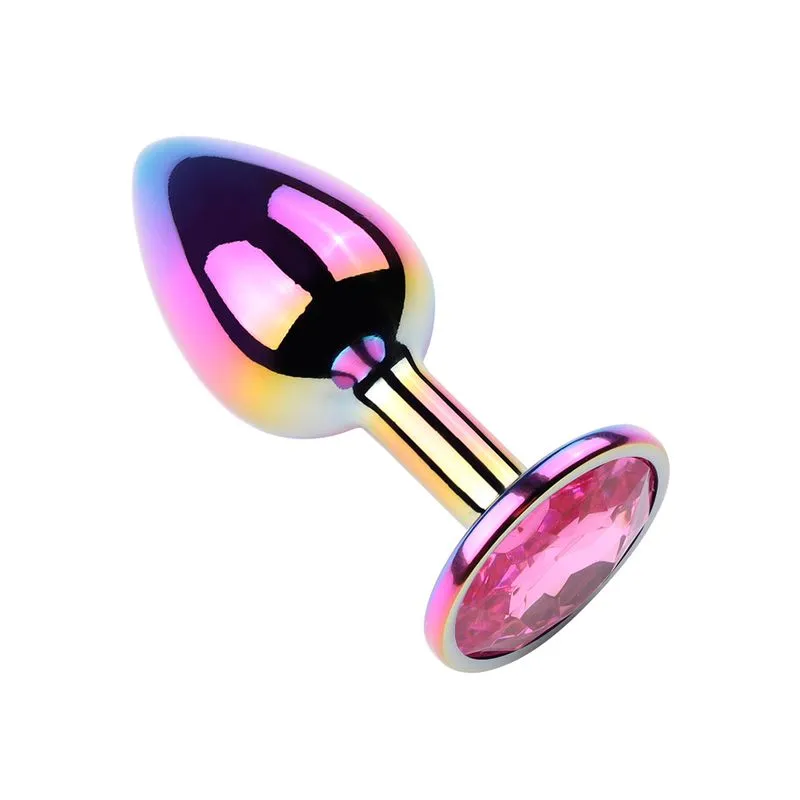 Plug Anal Colorido com Pedra Redonda Vip Mix