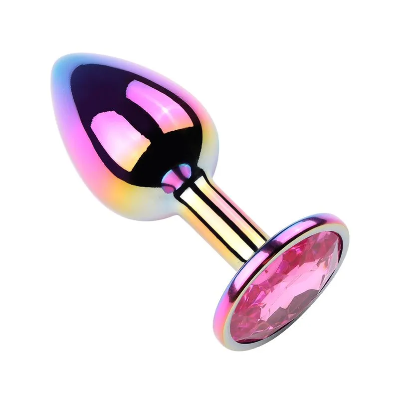Plug Anal Colorido com Pedra Redonda Vip Mix
