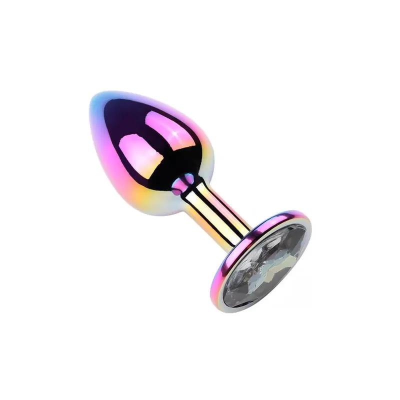 Plug Anal Colorido com Pedra Redonda Vip Mix