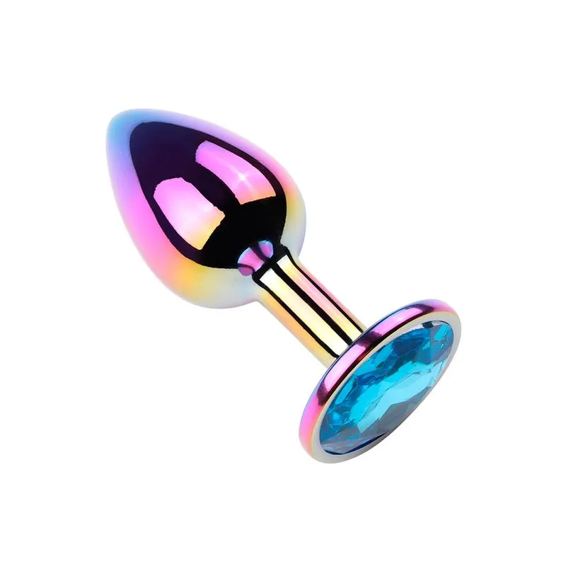 Plug Anal Colorido com Pedra Redonda Vip Mix