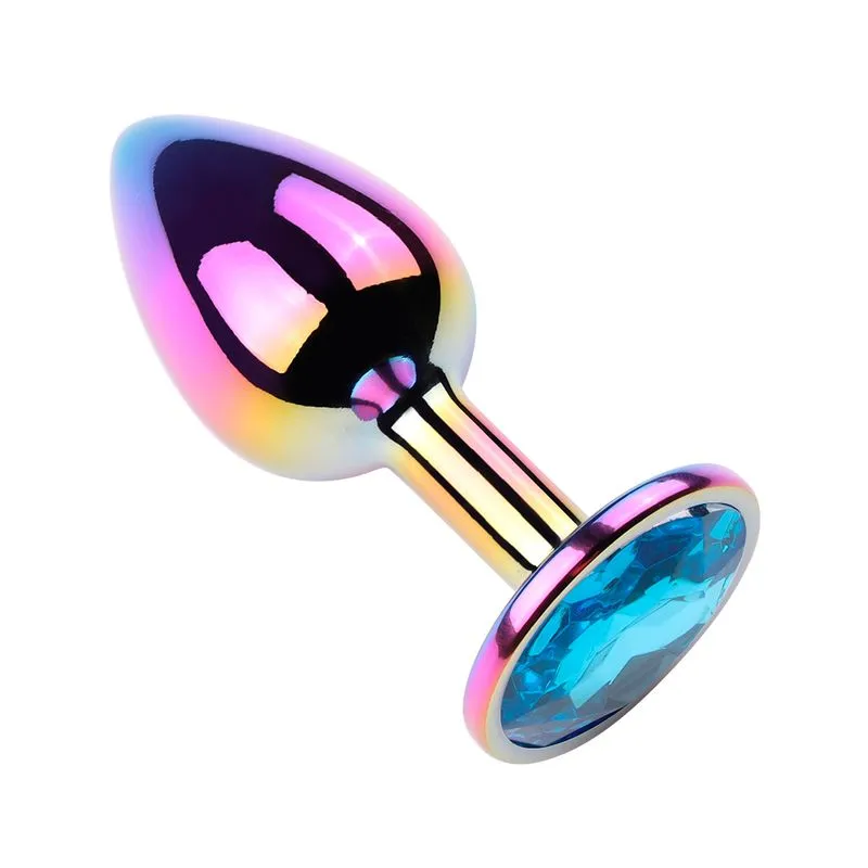 Plug Anal Colorido com Pedra Redonda Vip Mix